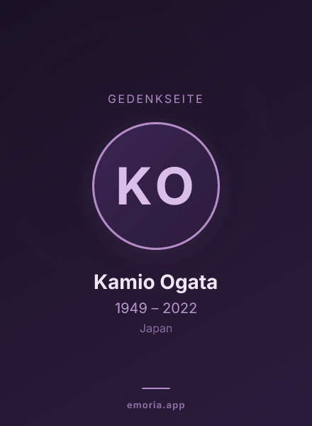 Gedenkportrait von Kamio Ogata