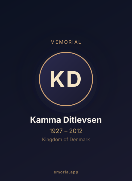 Memorial portrait of Kamma Ditlevsen