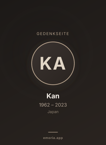 Gedenkportrait von Kan