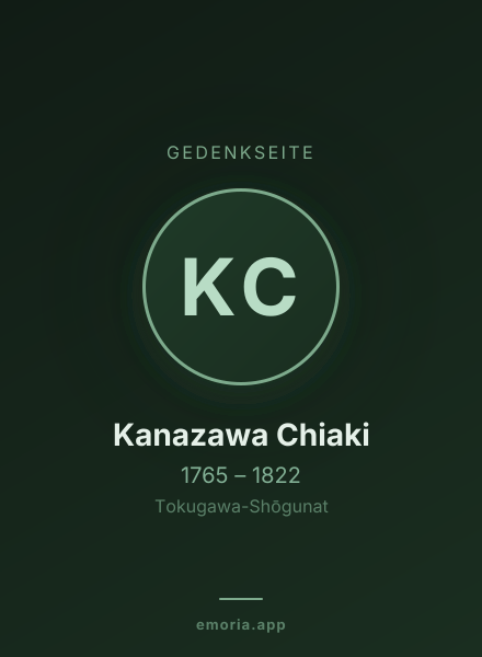 Gedenkportrait von Kanazawa Chiaki