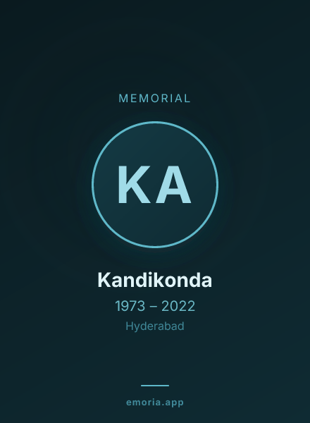 Memorial portrait of Kandikonda