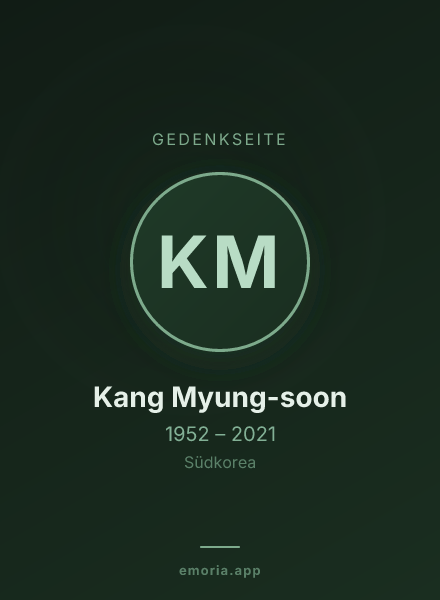 Gedenkportrait von Kang Myung-soon
