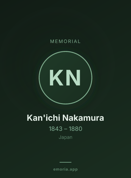 Memorial portrait of Kan'ichi Nakamura