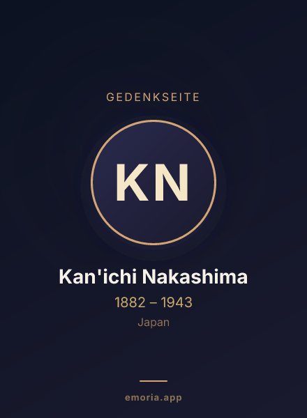 Gedenkportrait von Kan'ichi Nakashima