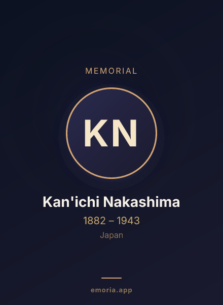 Memorial portrait of Kan'ichi Nakashima