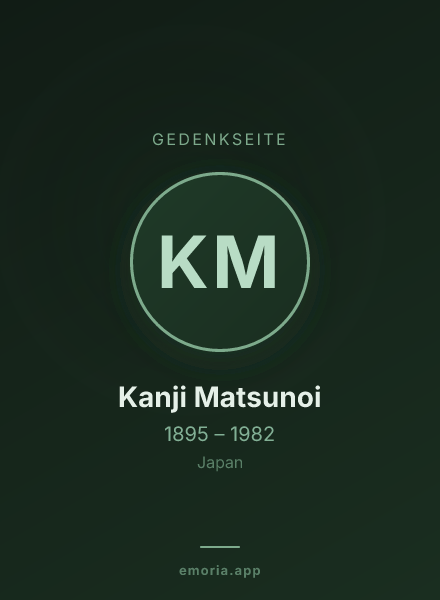 Gedenkportrait von Kanji Matsunoi
