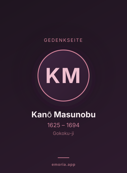 Gedenkportrait von Kanō Masunobu