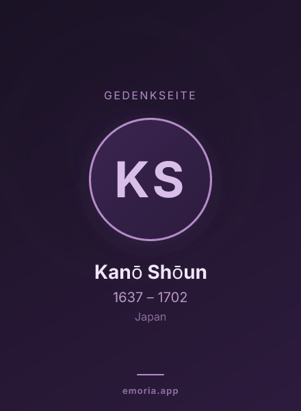 Gedenkportrait von Kanō Shōun