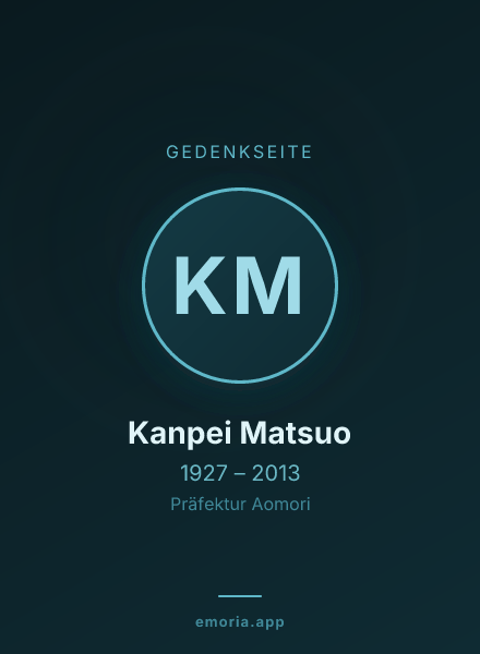 Gedenkportrait von Kanpei Matsuo