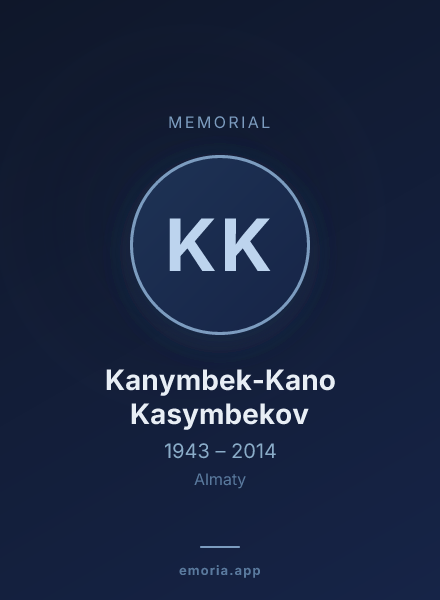 Memorial portrait of Kanymbek-Kano Kasymbekov