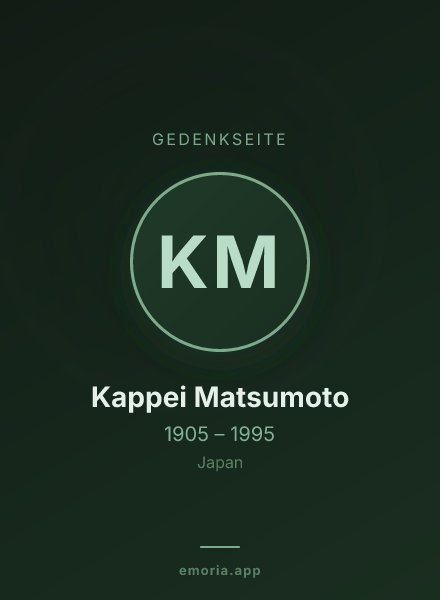 Gedenkportrait von Kappei Matsumoto