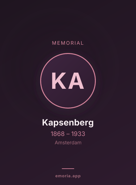 Memorial portrait of Kapsenberg