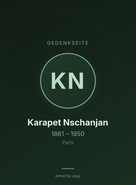 Gedenkportrait von Karapet Nschanjan