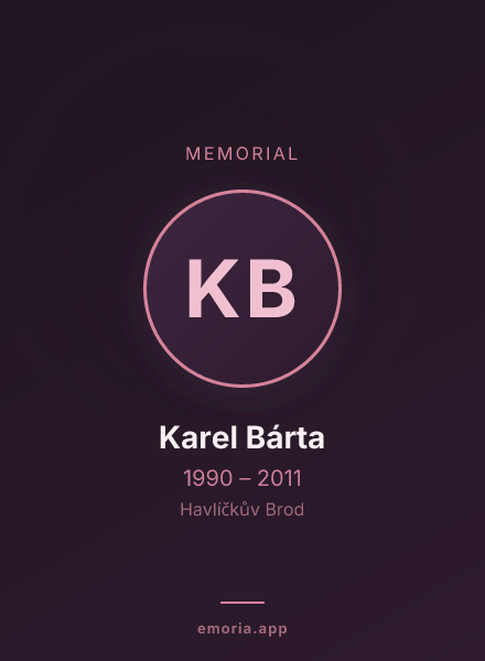 Memorial portrait of Karel Bárta