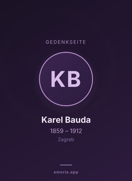 Gedenkportrait von Karel Bauda