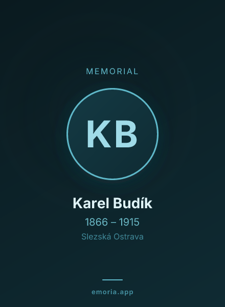 Memorial portrait of Karel Budík