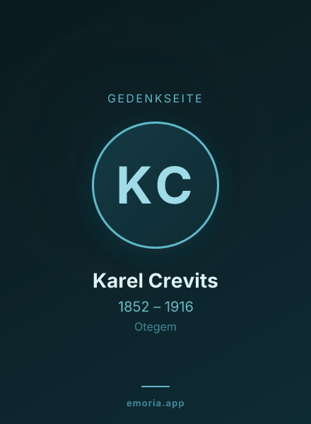 Gedenkportrait von Karel Crevits