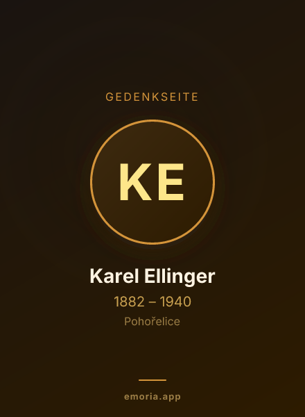 Gedenkportrait von Karel Ellinger