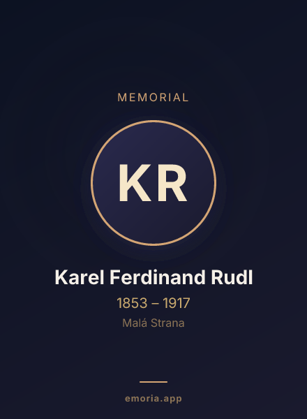 Memorial portrait of Karel Ferdinand Rudl