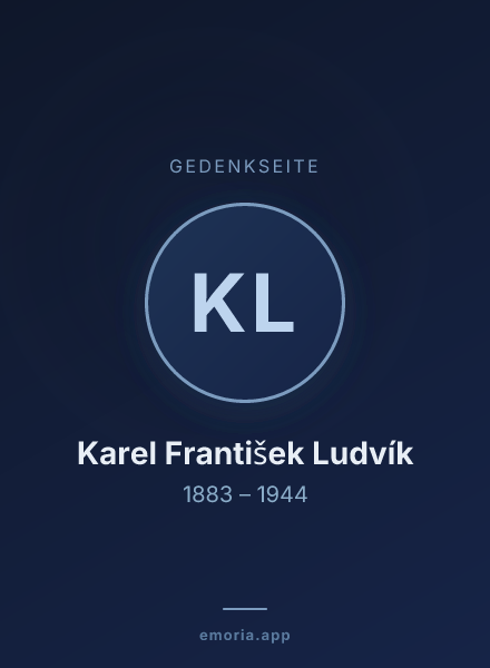 Gedenkportrait von Karel František Ludvík