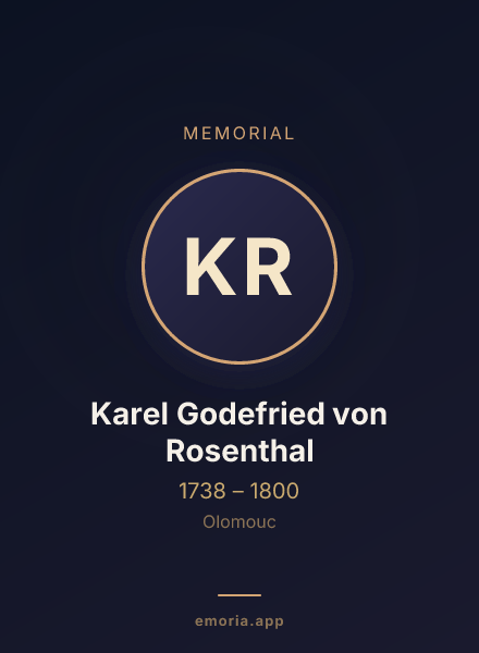 Memorial portrait of Karel Godefried von Rosenthal