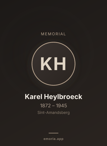 Memorial portrait of Karel Heylbroeck