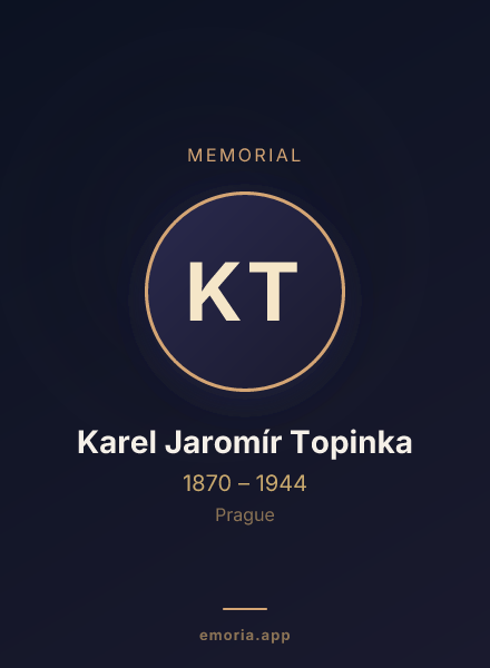 Memorial portrait of Karel Jaromír Topinka