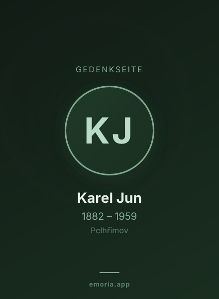 Gedenkportrait von Karel Jun
