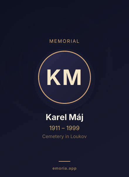 Memorial portrait of Karel Máj