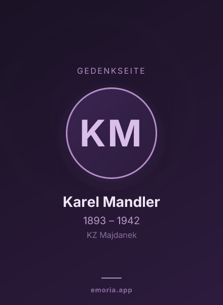 Gedenkportrait von Karel Mandler