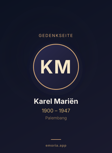 Gedenkportrait von Karel Mariën