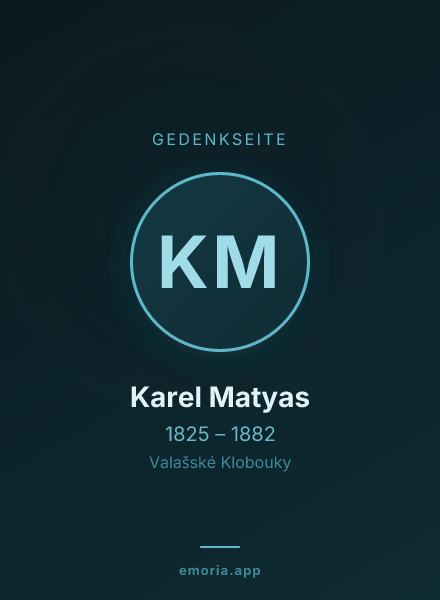 Gedenkportrait von Karel Matyas