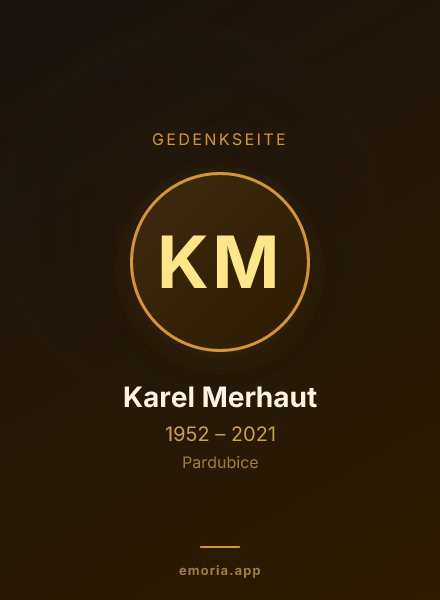 Gedenkportrait von Karel Merhaut