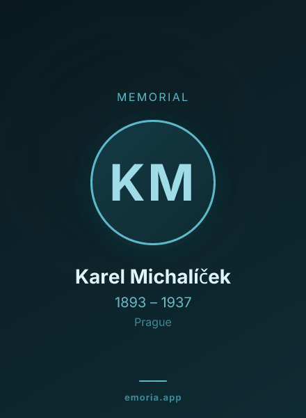 Memorial portrait of Karel Michalíček