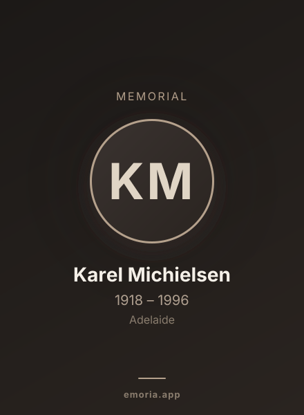 Memorial portrait of Karel Michielsen