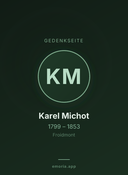 Gedenkportrait von Karel Michot