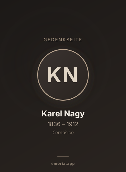 Gedenkportrait von Karel Nagy