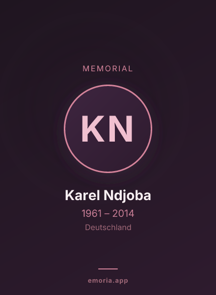 Memorial portrait of Karel Ndjoba
