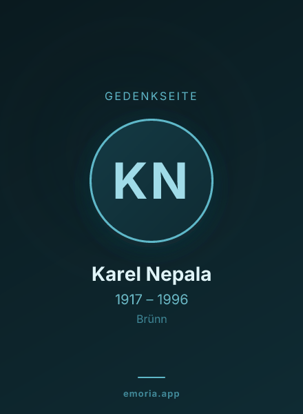 Gedenkportrait von Karel Nepala