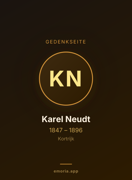 Gedenkportrait von Karel Neudt