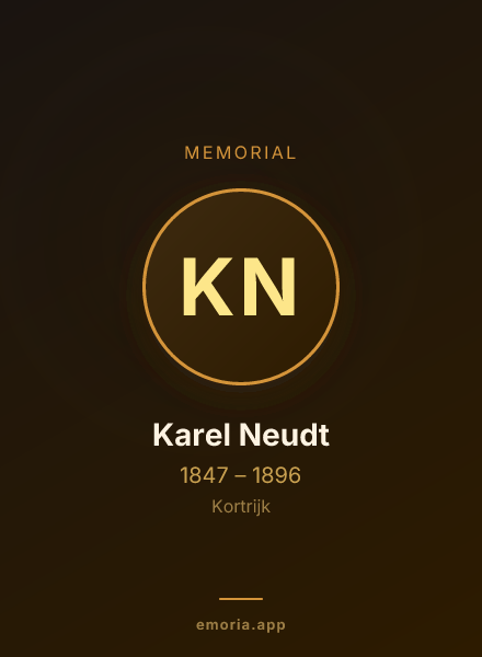 Memorial portrait of Karel Neudt