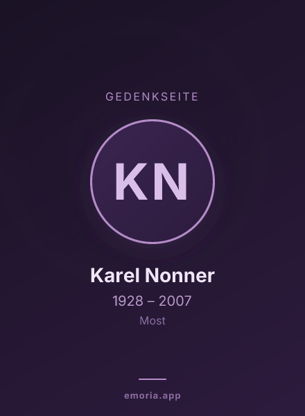 Gedenkportrait von Karel Nonner