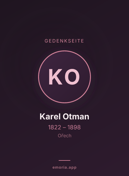 Gedenkportrait von Karel Otman