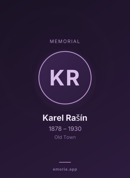 Memorial portrait of Karel Rašín