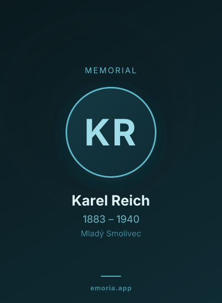 Memorial portrait of Karel Reich