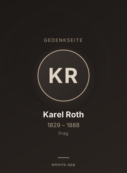 Gedenkportrait von Karel Roth