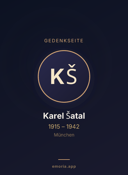 Gedenkportrait von Karel Šatal
