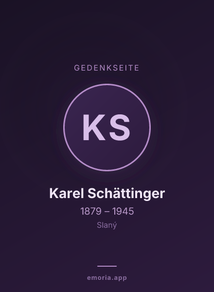Gedenkportrait von Karel Schättinger