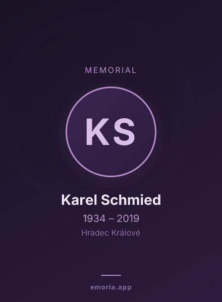 Memorial portrait of Karel Schmied