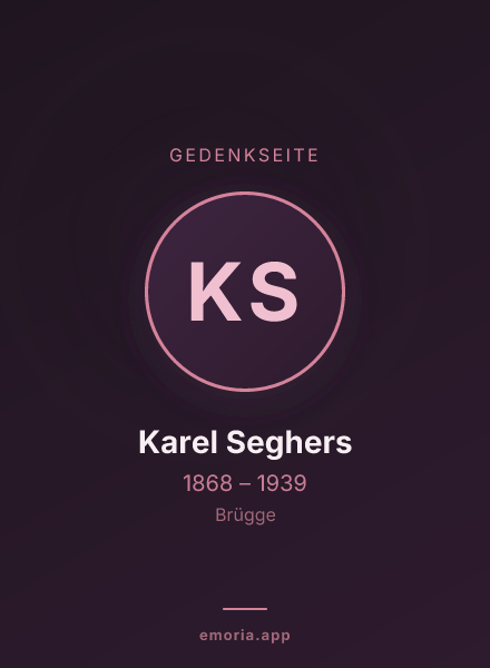 Gedenkportrait von Karel Seghers